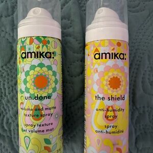 Amika Un.Done Texturizing Spray and Amika Anti-Humidity Spray